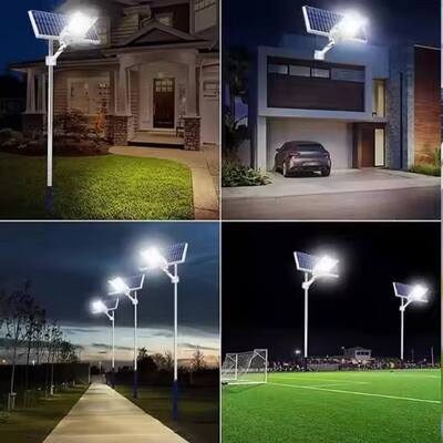 300W Outdoor Integrated IP65 Waterproof Wall-Mounted Solar Street Light with Remote Control