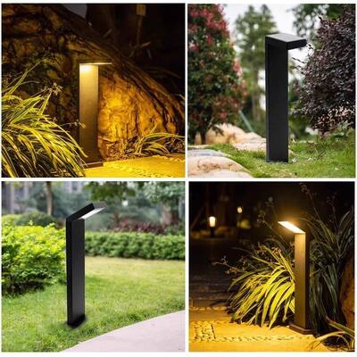 Modern Simple Design  Waterproof IP65 Aluminum Body Outdoor LED Lawn Lights with Remote Control for Park District Lamp Lighting