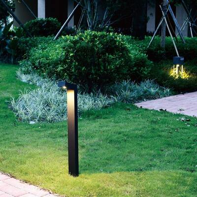 Modern Simple Design  Waterproof IP65 Aluminum Body Outdoor LED Lawn Lights with Remote Control for Park District Lamp Lighting
