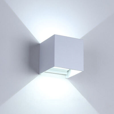 Waterproof 12W Square Wall Light with Adjustable Beam Angle for Indoor and Outdoor Use