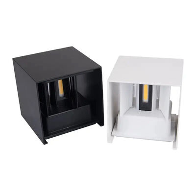 Waterproof 12W Square Wall Light with Adjustable Beam Angle for Indoor and Outdoor Use