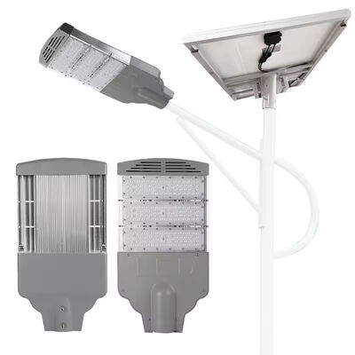 100W Monocrystalline Solar LED Street Light Lithium Iron Phosphate Battery Outdoor Road Lamp 120° Beam 6500K IP Outdoor Parking Lighting