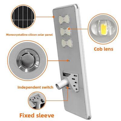 Durable Solar Street Lights Featuring IP65 Rated Water Resistant and Dustproof Construction with High Brightness LED for Outdoor