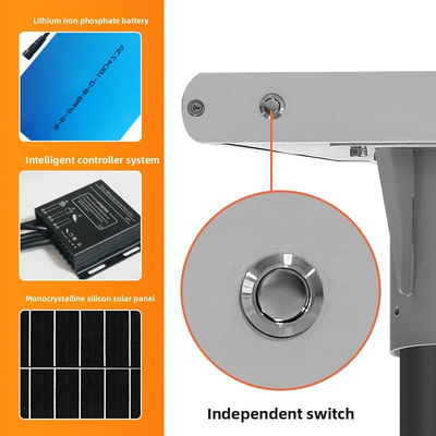 Solar Street Lights Providing Ultra Bright High Power LED Lighting and Easy Manual Control for Various Illumination Needs