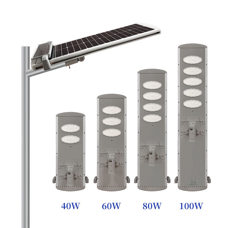 Solar LED Street Light IP65 EU CE Certified High-Power Super-Bright Self-Cleaning 40W-100W Road Lighting System